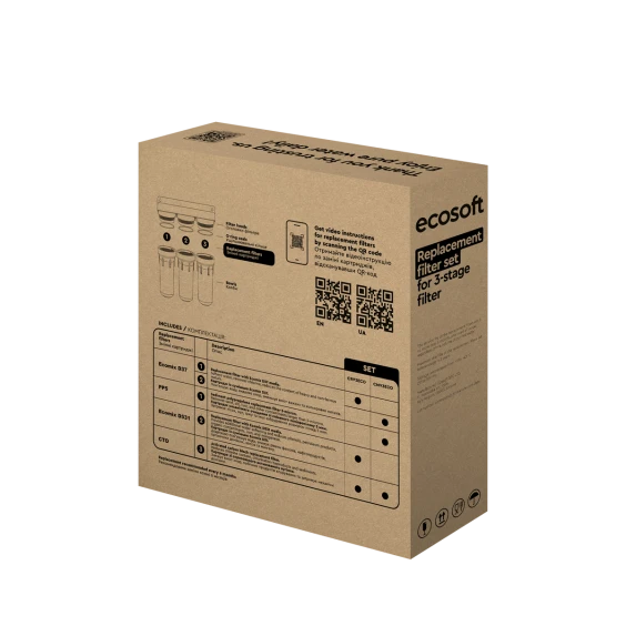Комплект картриджей Ecosoft для тройных фильтров — изображение 3